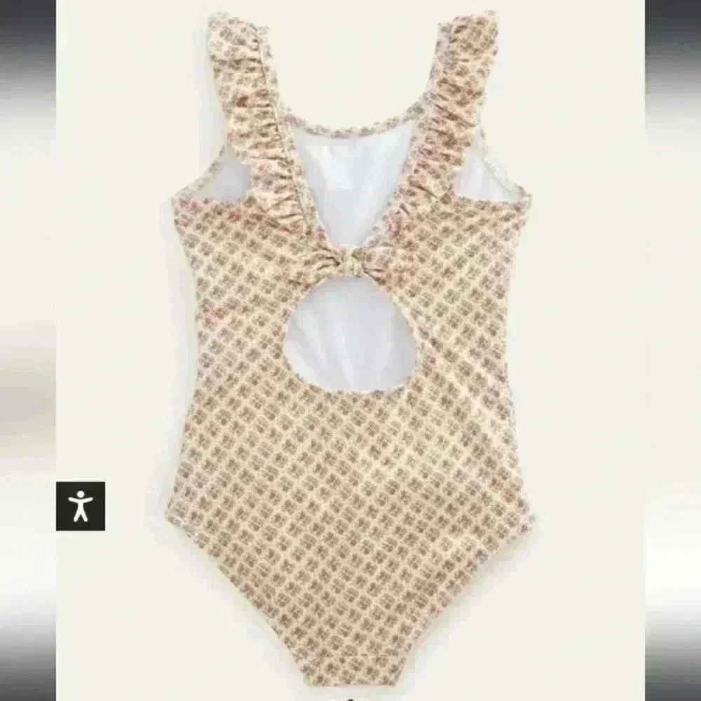Boden Tie Back Frilly Swimsuit
